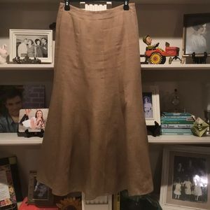 Talbots Irish Linen skirt 6 beige